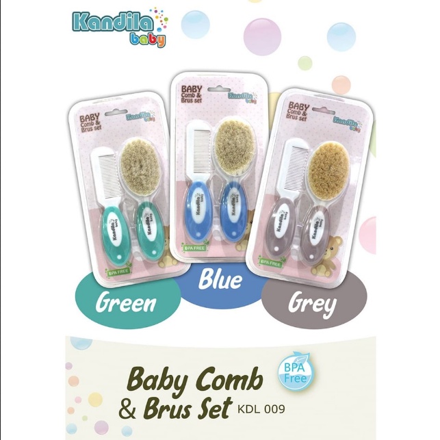 KANDILA BABY SISIR COMB AND BRUSH KDL009