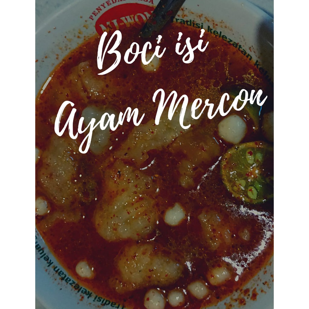 

BASO ACI INSTAN ISI AYAM MERCON