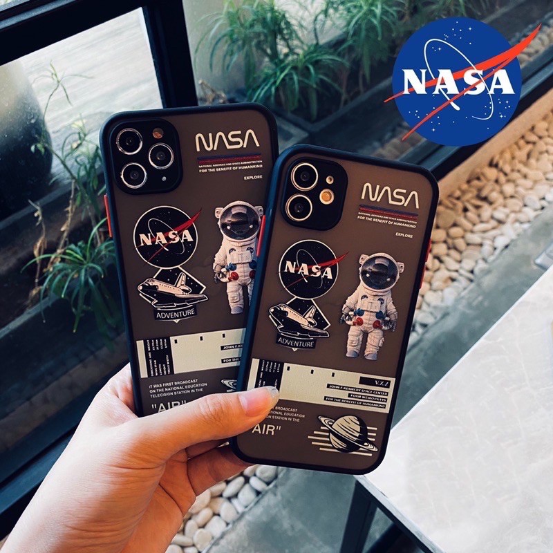 Case Hybrid Astronot Full Cover Lens Nasa  iphone 7plus 8plus x xs 11 11pro 11promax