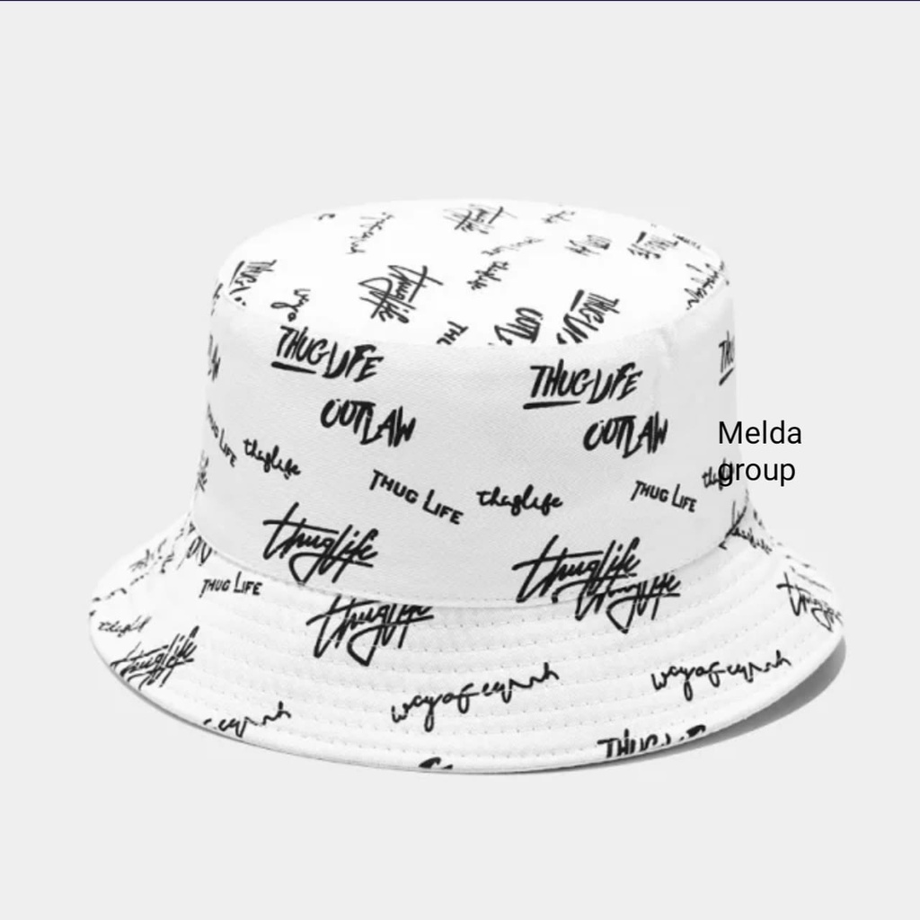 Topi Bucket Korea Sablon Topi Bucket Murah Topi Bucket Bolak Balik Topi Bucket Disto Pria Wanita Unisex