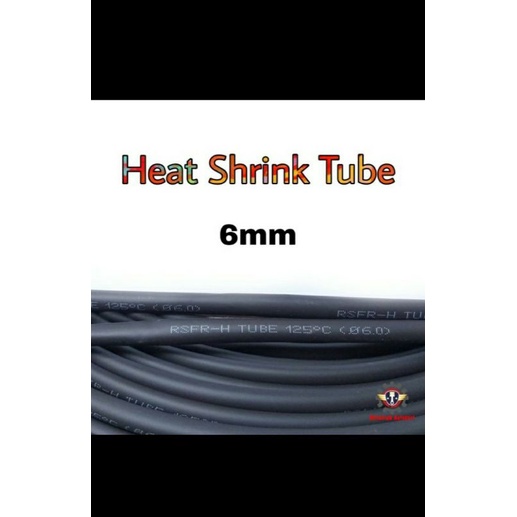 selongsong 6mm kabel bakar merek WOER 1rol panjang 100meter heatshrink bakar