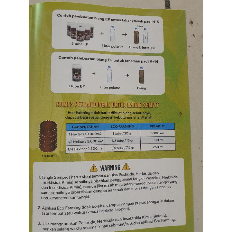 Eco farming (pupuk organik super aktif)