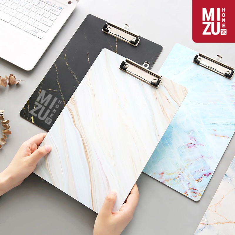 IL MARMO MARBLE CLIPBOARD Papan Jalan Alas Ujian Motif 