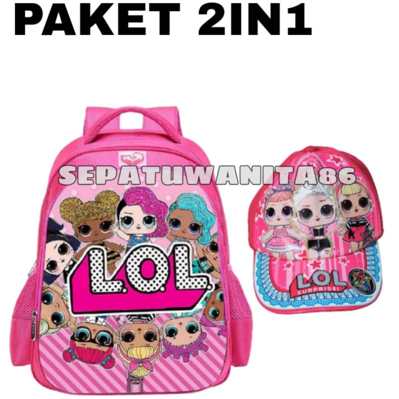 Tas Ransel Anak Karakter LOL / Tas Sekolah / Tas Anak Perempuan / Tas Anak Karakter / Ransel