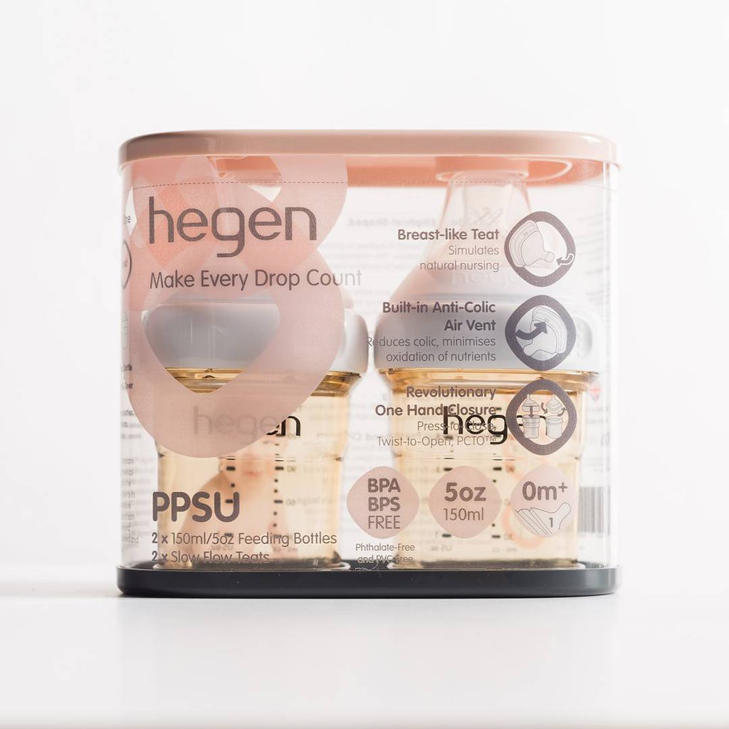 Hegen PPSU 2 x 150ml/5oz Feeding Bottle