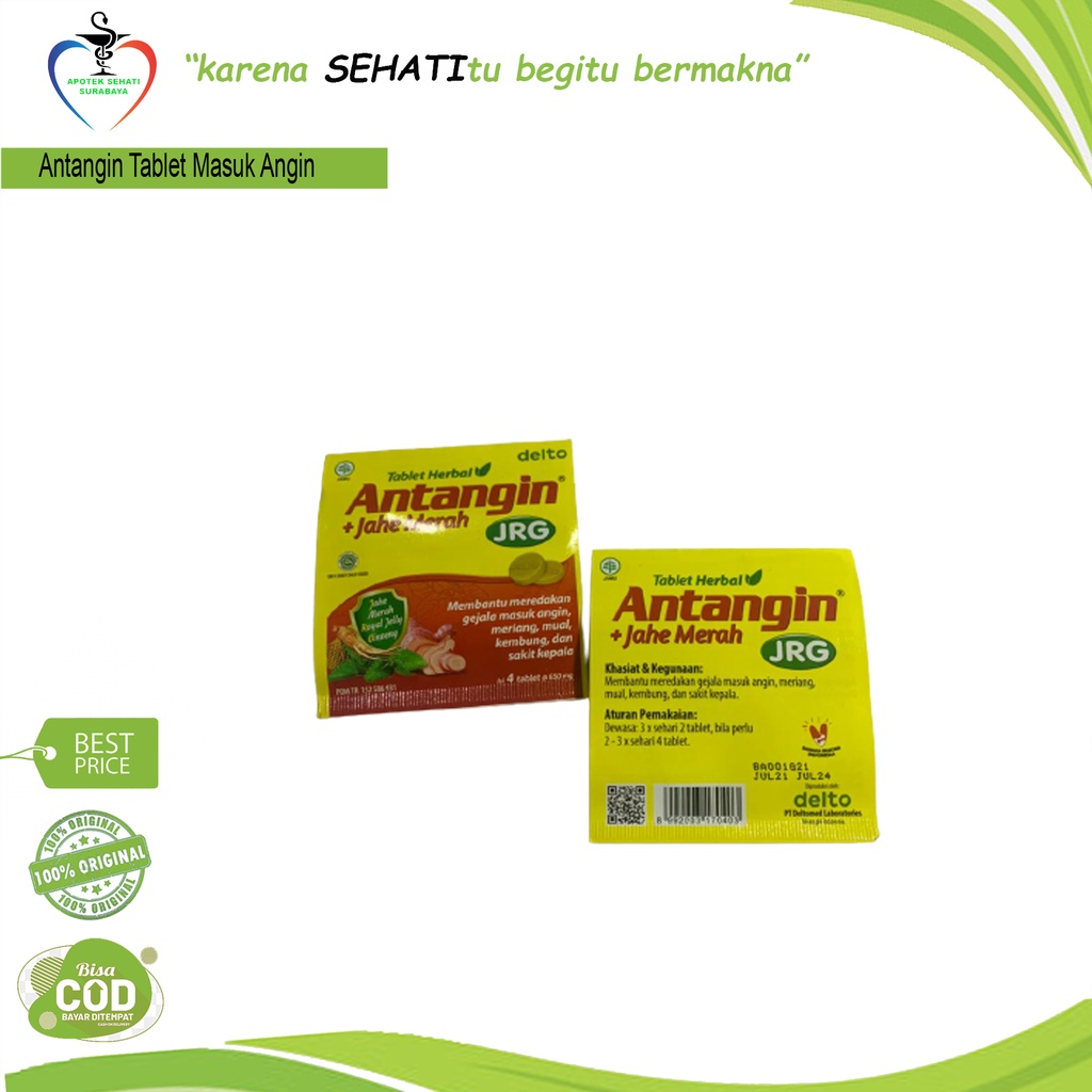 Antangin tablet-obat masuk angin herbal hrg per 3strip