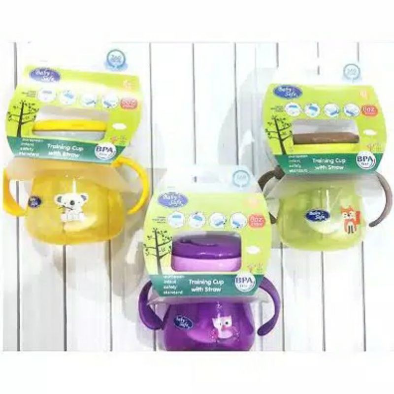 Cup weighted straw Botol Minum sedotan anak Babysafe