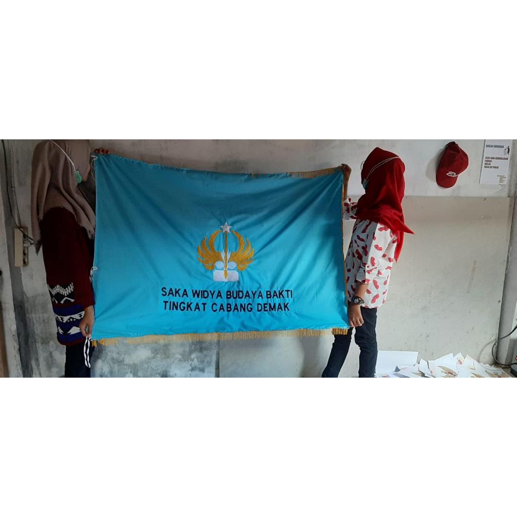 Bendera Bordir Logo &amp; Tulisan