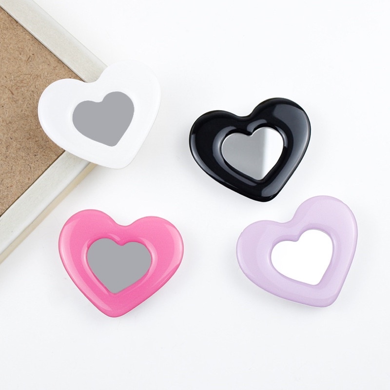 Popsocket Heart Mirror 8 Colors Grip Tok Kaca bentuk Hati READYSTOCK