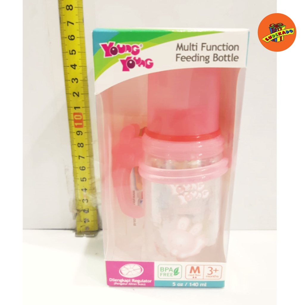 YOUNG YOUNG MULTI FUNCTION FEEDING BOTTLE 140ML - Botol Susu Bayi