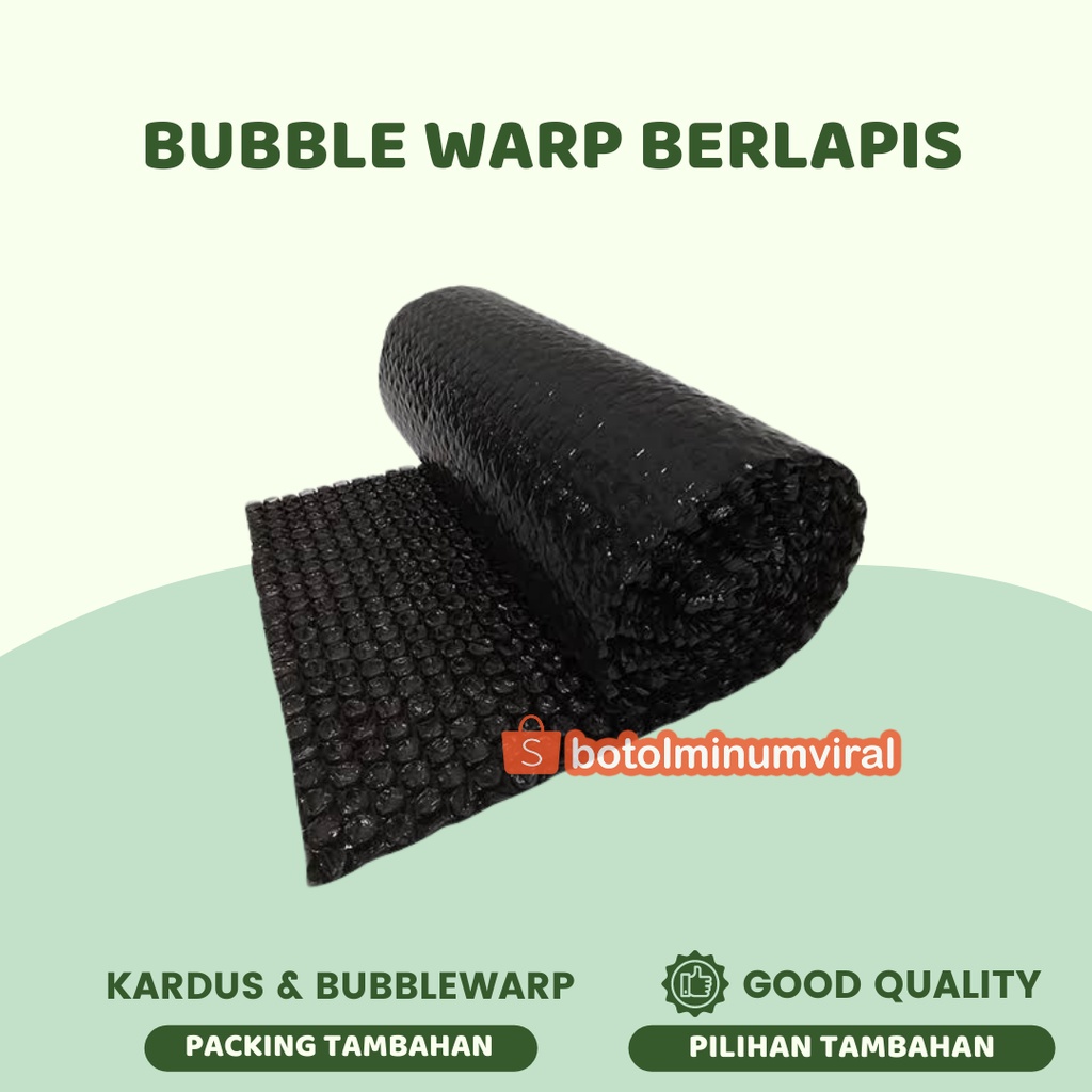 Bubble wrap kardus karton pembungkus packing tambahan extra aman