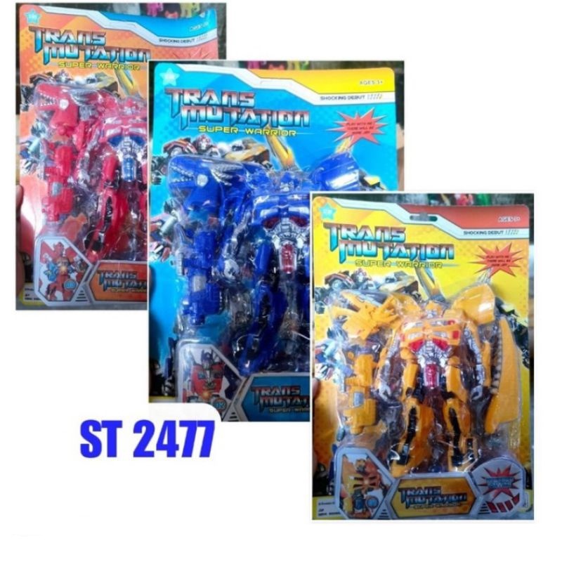 ST 2477 - Mainan Robot Trans Mutation Super Warrior Bamble Bie Lampu Dada ST2477