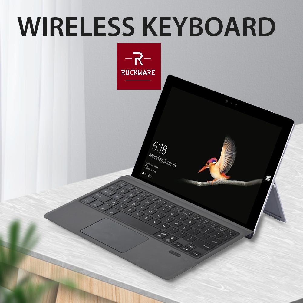 ROCKWARE RW-1087D - Bluetooth Keyboard for Surface Go and Go 2