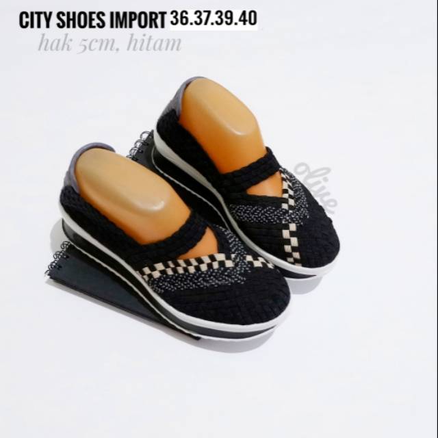 Wedges Anyam city shoes