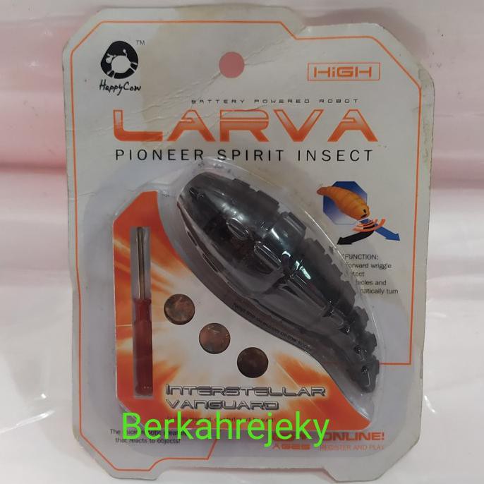 MAINAN LARVA PIONNER SPIRIT INSECT - Hitam Best Seller