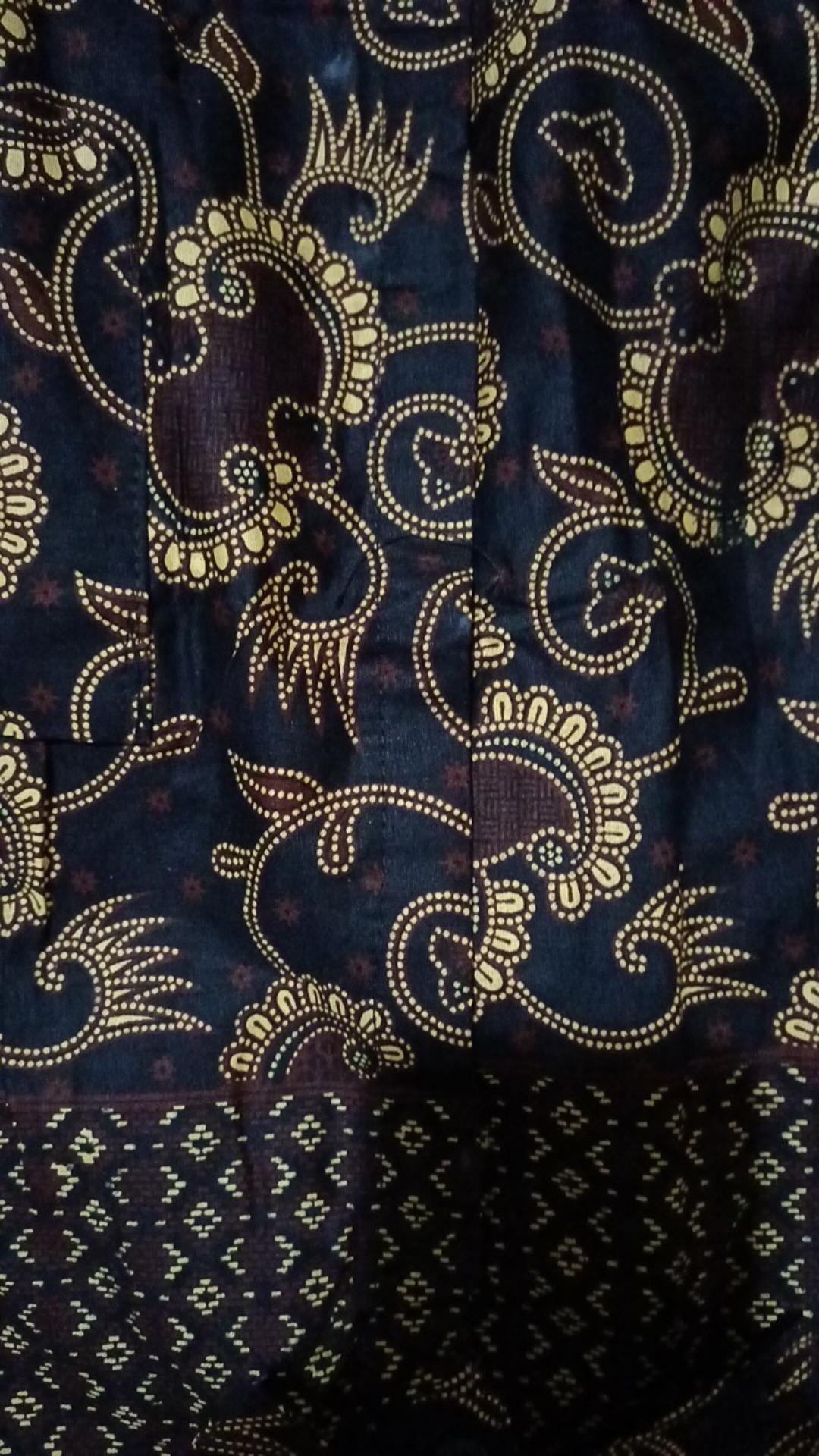 Size M. L. Xl. 2l.3l.4l .. Bswart Batik Hrb026 Kenongo Hem Pendek Padi Pekalongan M L Xl Batik