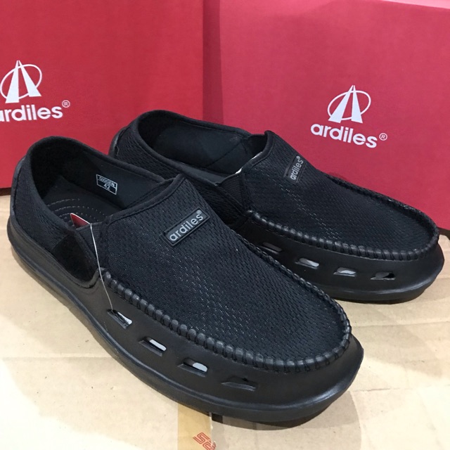  Sepatu Slop Ardiles  Jnee 01 hitam biru Shopee Indonesia