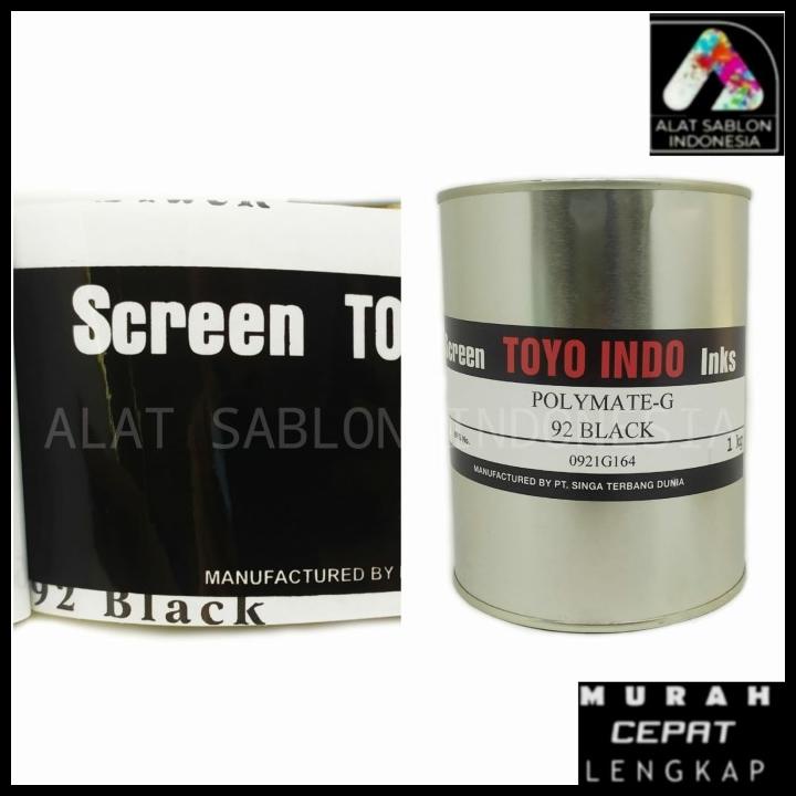 

Heaven | Tinta Toyo Polymate Black G92 Hitam Tinta Sablon Plastik 1Kg