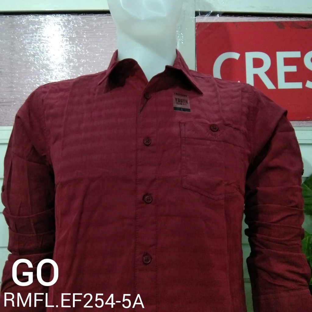 gof CRESSIDA KEMEJA PRIA SLIMFIT Kemeja Casual Kemeja Lengan Panjang