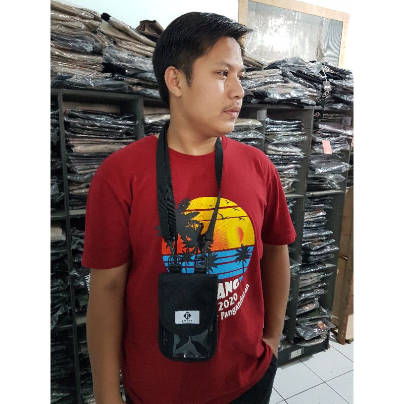 Tas hp mini  selempang leher untuk kartu atm