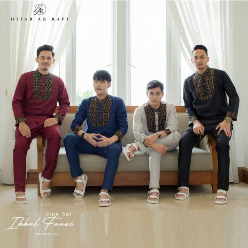 One Set Ikbal Fauzi | One Set ArRafi Men Ikatan Cinta One Set Koko Basic Mix Motif