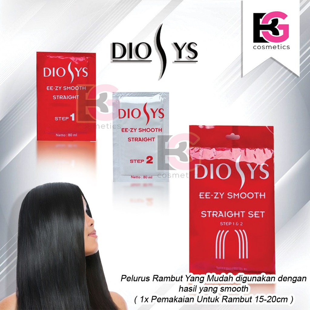 ⭐ BAGUS ⭐ DIOSYS SET MINI 2 x 80ml | Pelurus Rambut Rebonding Salon y2000