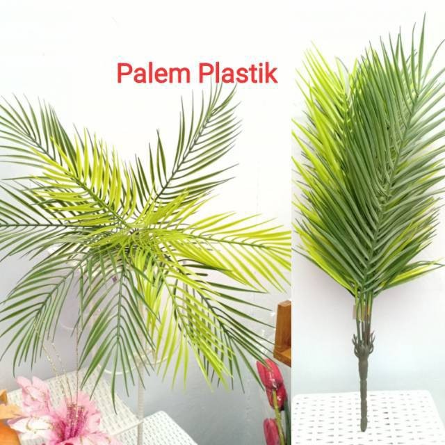 Bunga Tanaman Hias Hiasan Plastik Besar Artificial Gantung Dinding Murah Daun Pakis Indoor Rumah