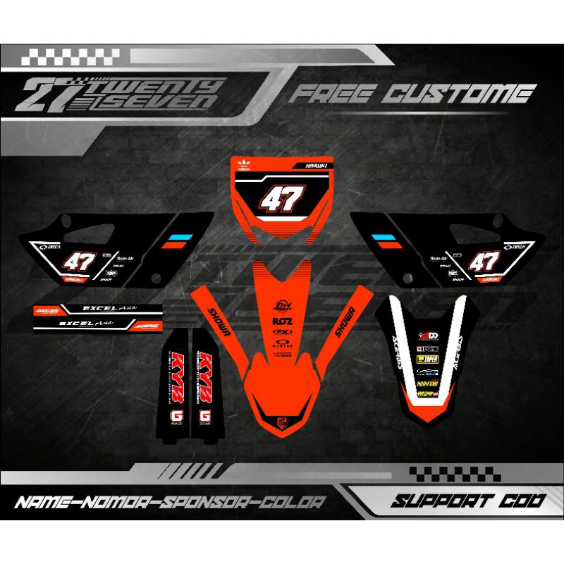 DECAL YZ 85 NEW BEBEK STANDAR DECAL STIKER YZ 85 DECAL STICKER YZ 85 NEW