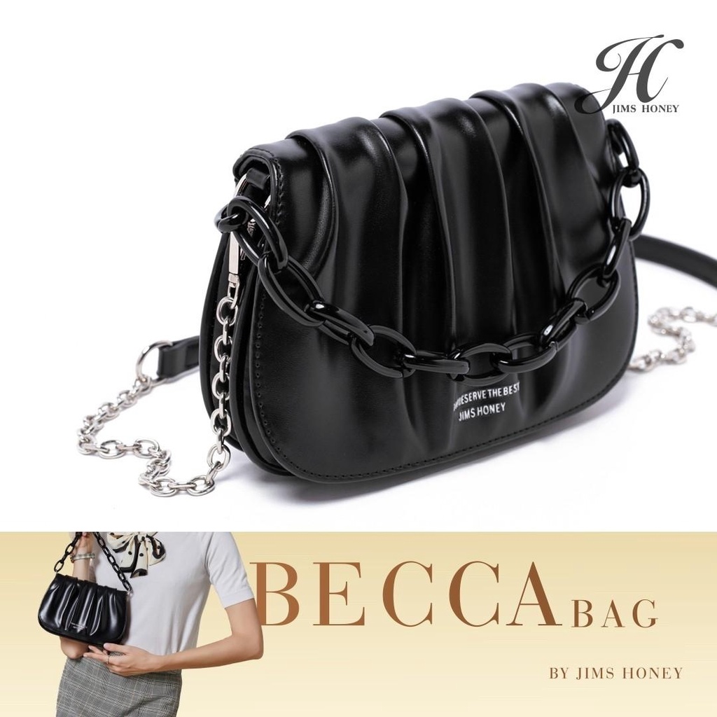 Jims Honey Becca Bag Tas Selempang Clutch Fashion Pesta Wanita Slingbag Import Jimshoney Korea Elega