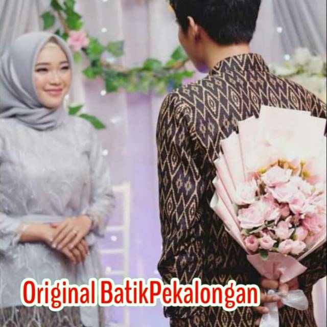 NEW ARIVAL COUPLE TERMURAH Nayaka Batik - Couple Batik Wilona Tulle Mutiara