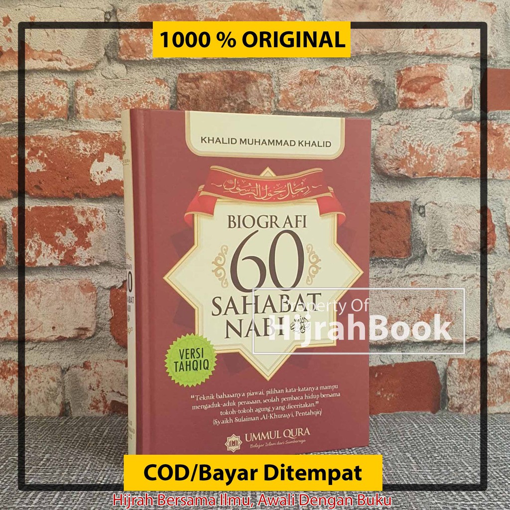 Buku Islam Biografi 60 Sahabat Nabi Buku Sejarah  Sirah Sahabat  Ummul Qura Bisa COD Bayar di Tempat