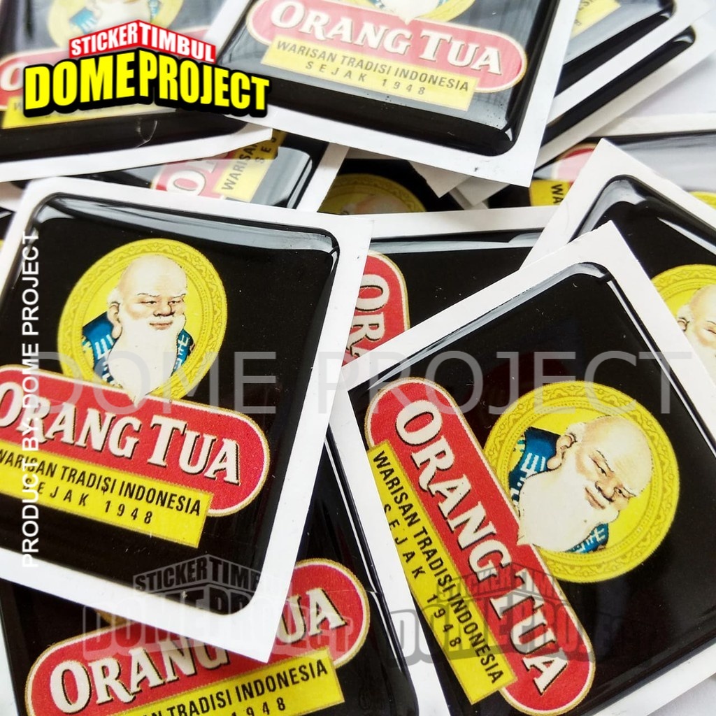 Stiker Motor Timbul Emblem ORANG TUA ORANGTUA STIKER EMBLEM RESIN LENTUR AKSESORIS SEPEDA MOTOR STIKER RESIN OUTDOOR