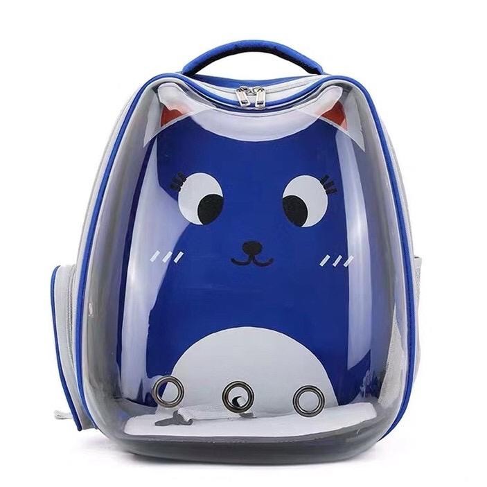 Tas Ransel Karakter Cabin KK Biru Navy Pet Cargo Carrier Kucing Anjing