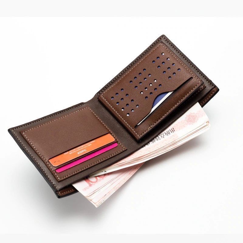 BAELLERRY DR003 Dompet Lipat Pria Kulit Bifold Wallet WK-SBY