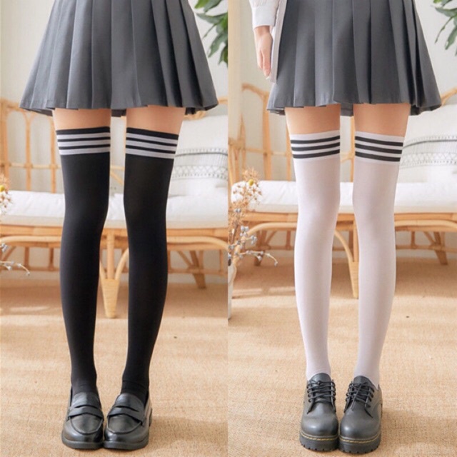 Kaos Kaki Wanita Overknee Panjang Sepaha