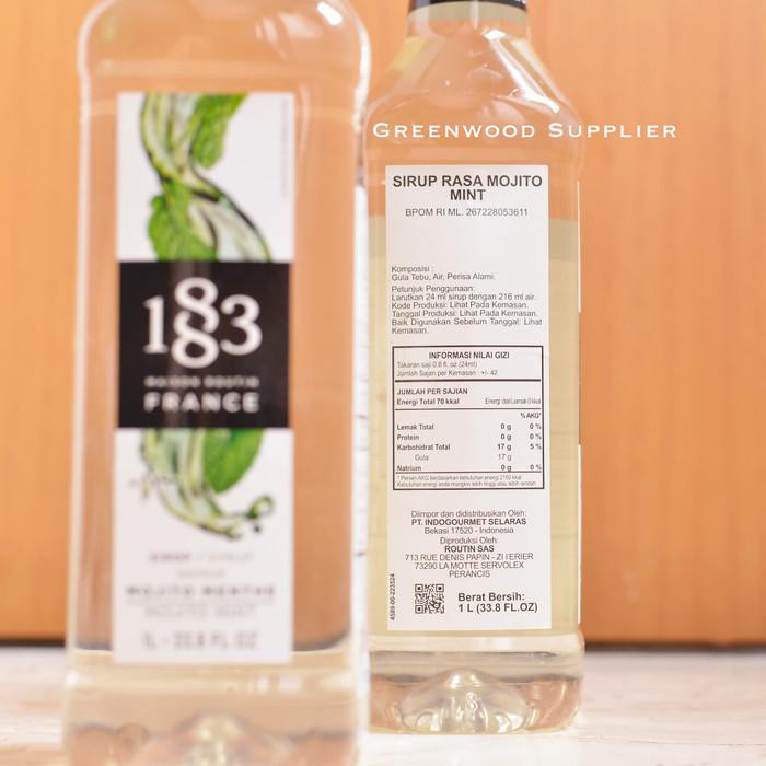 

SYRUP MOJITO MINT / SIRUP MOJITO MINT 1 LITER - BRAND 1883 (PREMIUM)