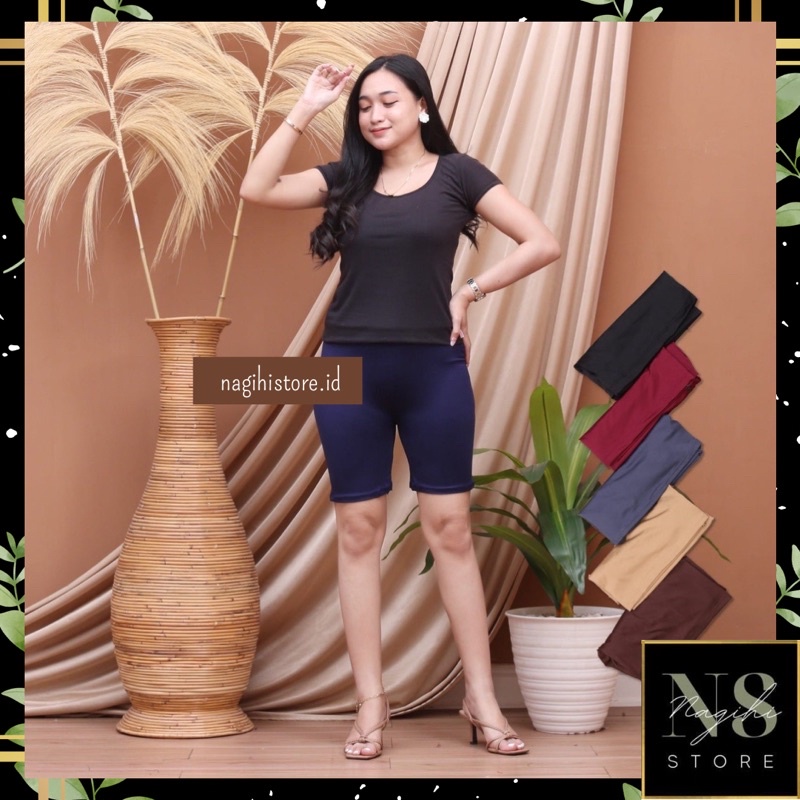 ✨NAGIHI✨  Legging 3/4 Pendek Bahan Spandex Premium