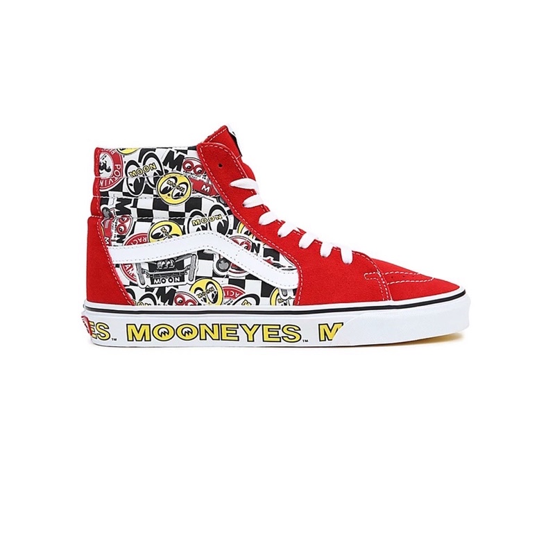 Vans Sk8 Hi X Mooneyes Red Yellow Original