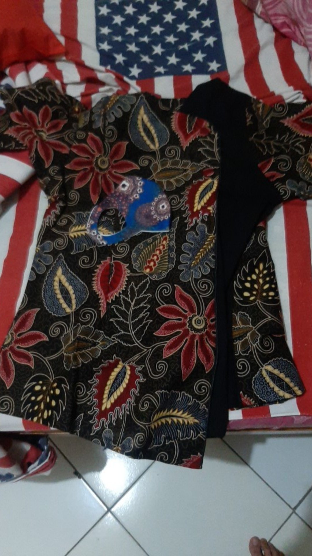 Kemeja Unik Batik Wanita Slim Fit Bw39 Lengan 7/8 Slimfit