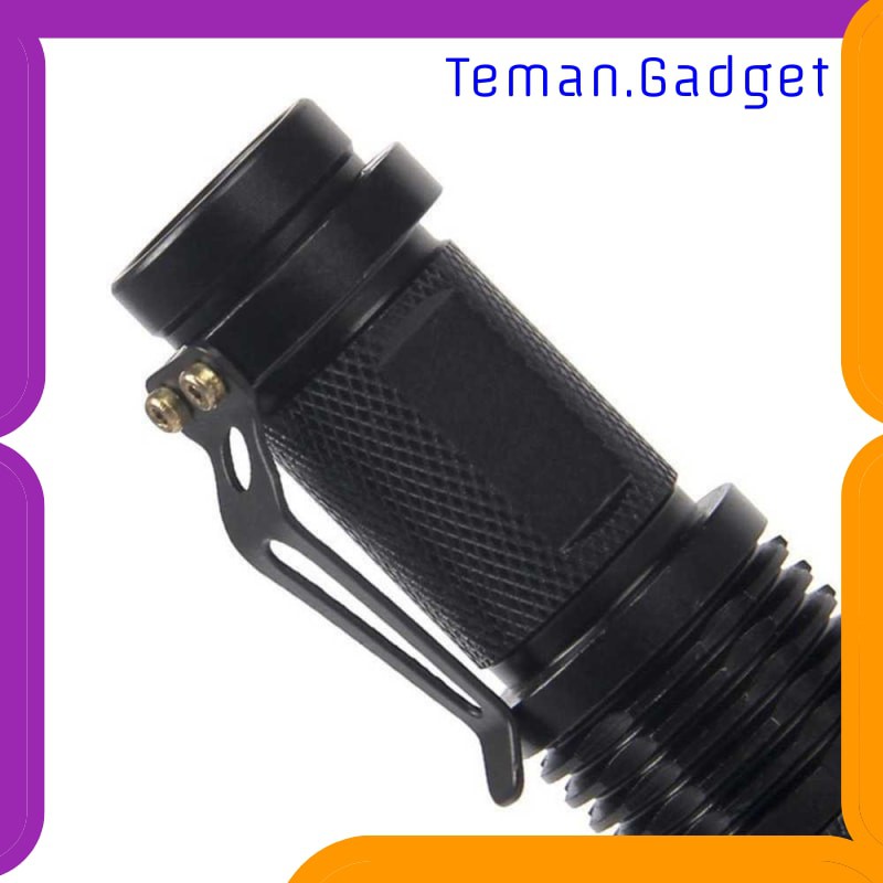 TG-IE185 TaffLED Senter LED 395nm UV + Baterai + Charger + Box Pocketman P1