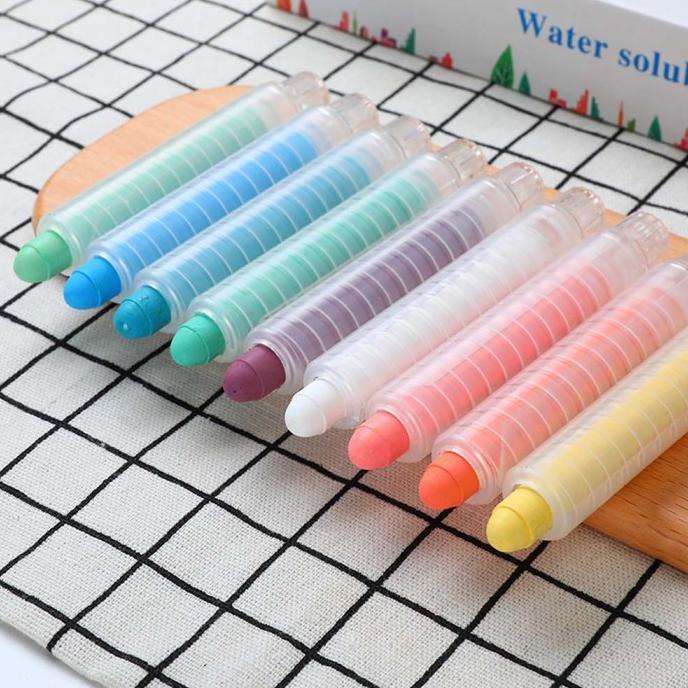 

Office & Stationery | Alat Tulis | 12 Pcs Water Based Chalk / Kapur Papan Tulis Anak Tanpa Debu Warna | Best Seller