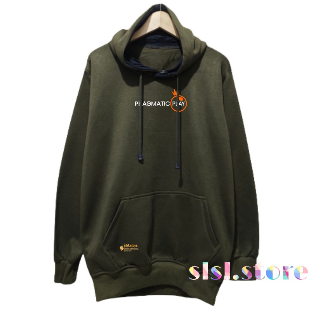 Jaket Pria Distro Aesthetic Brand Distro Bandung Ukuran M L XL XXL Jumbo Sweater Hoodie Premium Warna Hijau Army Bayar COD