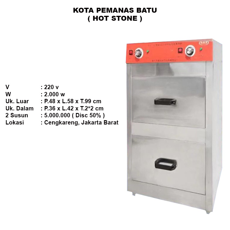 Box Pemanas Batu ( Hot Stone )