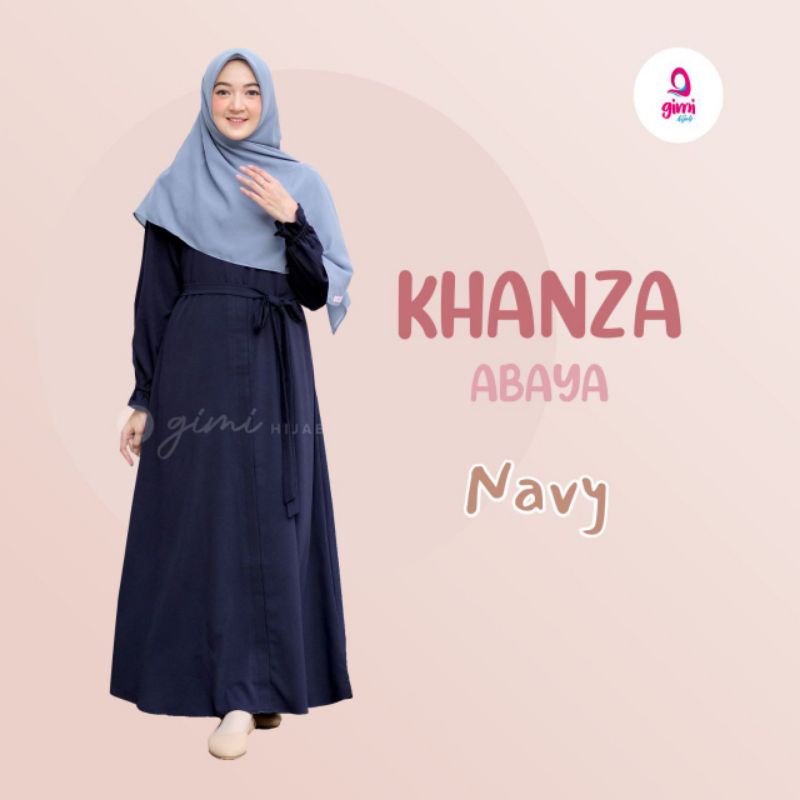 ABAYA Warna Navy / Khanza Abaya [ Gamis ONLY ] By GIMIHIJAB