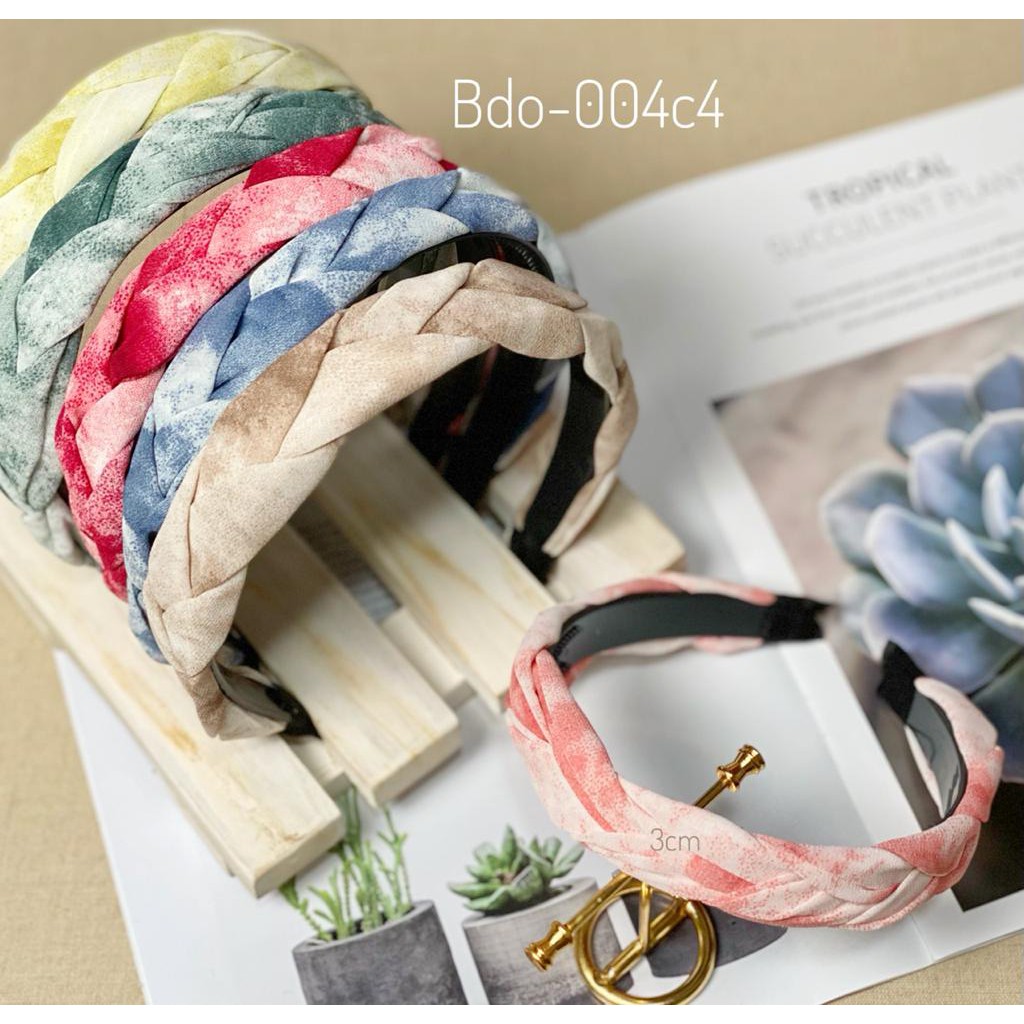 Bando Kepang Korea Bahan Satin / Satin Twist Headband