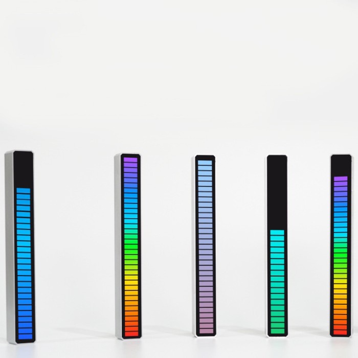 RHYTHM LIGHT LED RGB RAINBOW LED MOBIL UNTUK MUSIK LAMPU KONTROL SUARA Grosir SPECTRUM INDICATOR