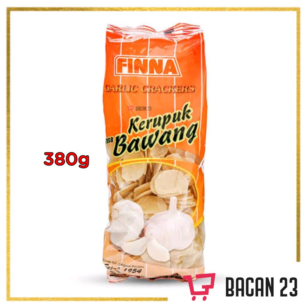 

Finna Kerupuk Bawang 380gr / Krupuk Bawang / Bacan 23 - Bacan23