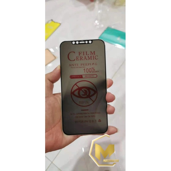 TEMPRED GLASS SPY MATTE KERAMIK CERAMIC IPHONE 6 7 8 7+ 8+ 6+ X XR XS XS MAX MA2067