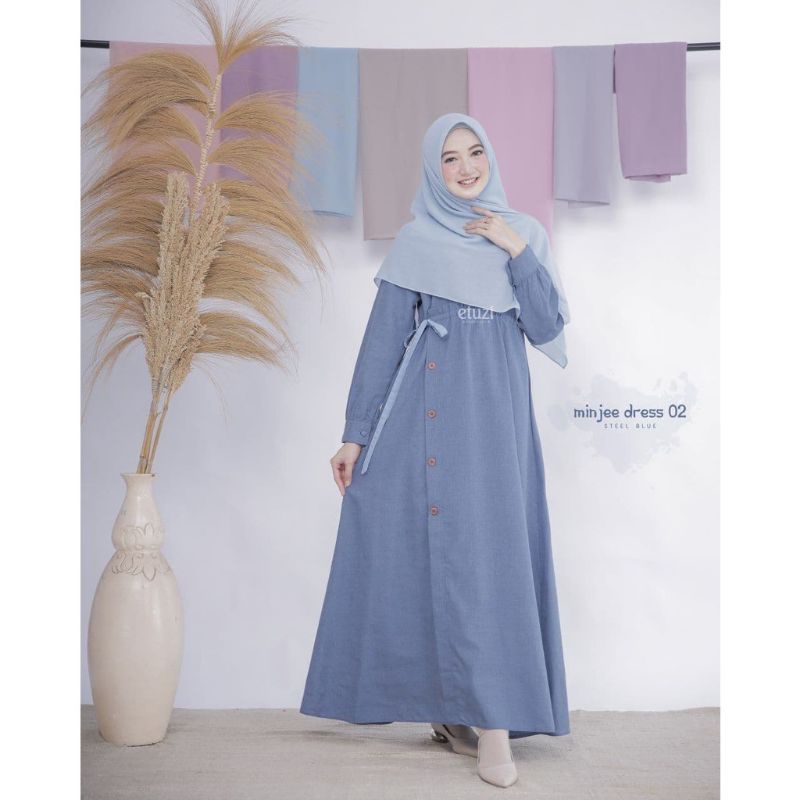 Gamis dewasa minjee/ minjee dress/ gamis dewasa by etuzi