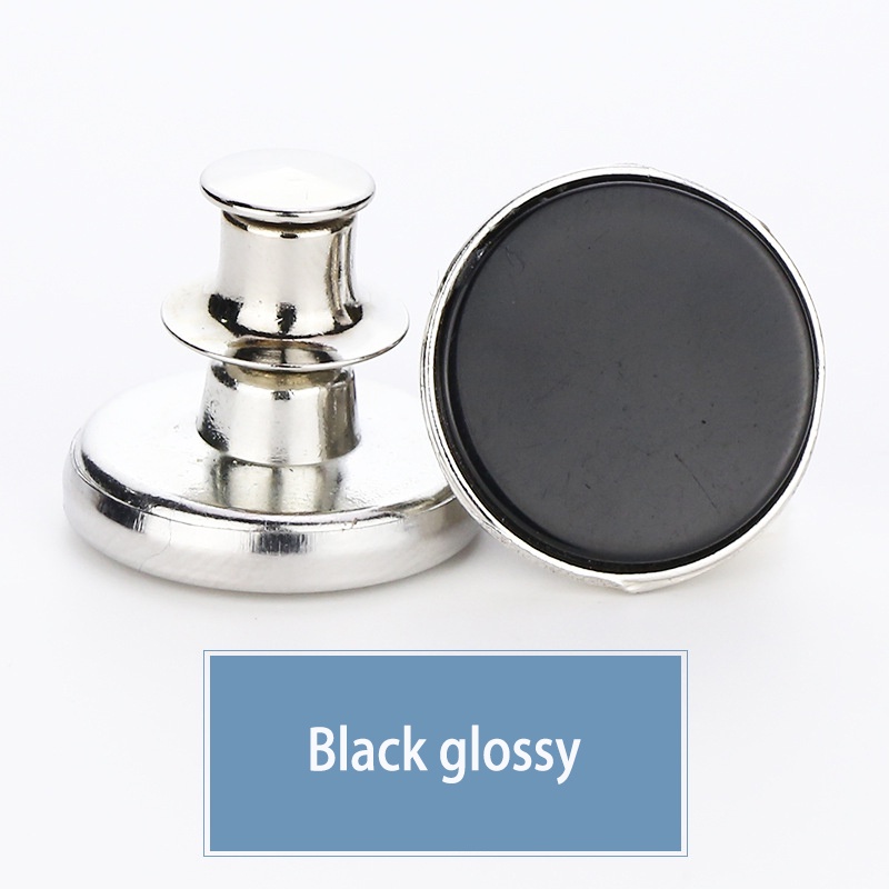 Kancing Jeans Logam Simple Adjustable Kancing Pengait Celana Panjang Jeans Denim Desain Kancing Kait Gesper Denim Bunga Daisy Warna Putih Kait Kait Pengecil Lingkar Pengait Pengecil Pinggang-Black glossy